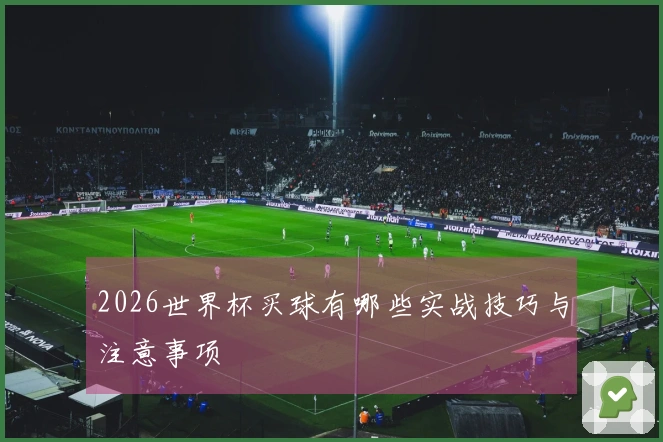 2026世界杯买球有哪些实战技巧与注意事项